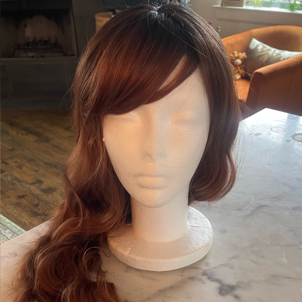 Long Reddish Brown Wig
